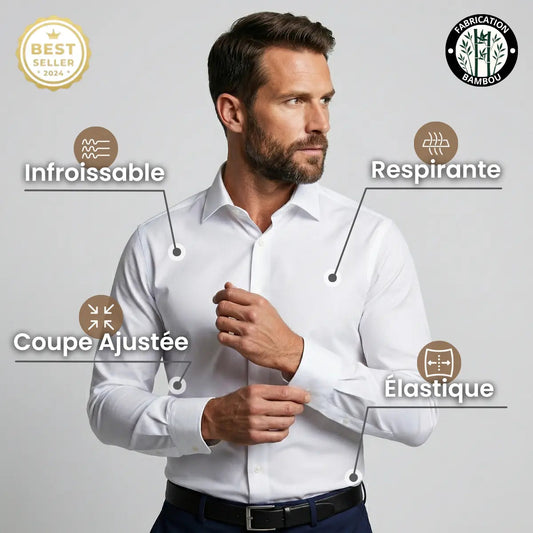 Chemise Bellucya® - Infroissable à Coupé Ajustée